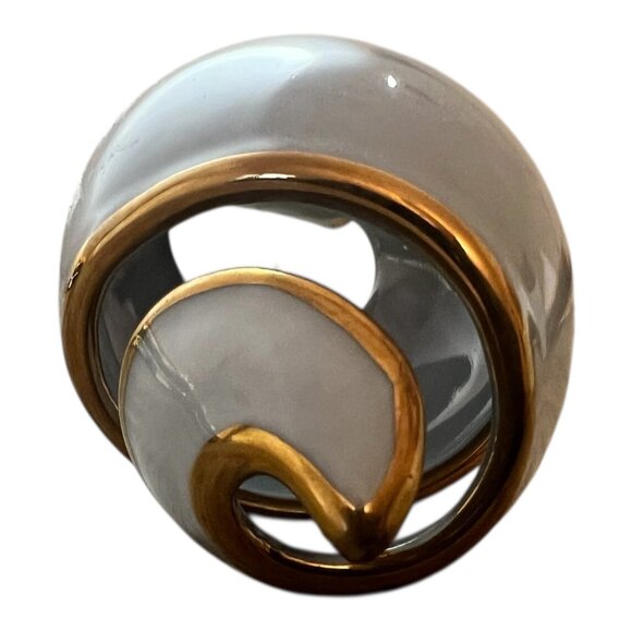 Thomas Kinkade Lighthouse I Am The Light Of The World Spiral Ornament Porcelain - Picture 6 of 6